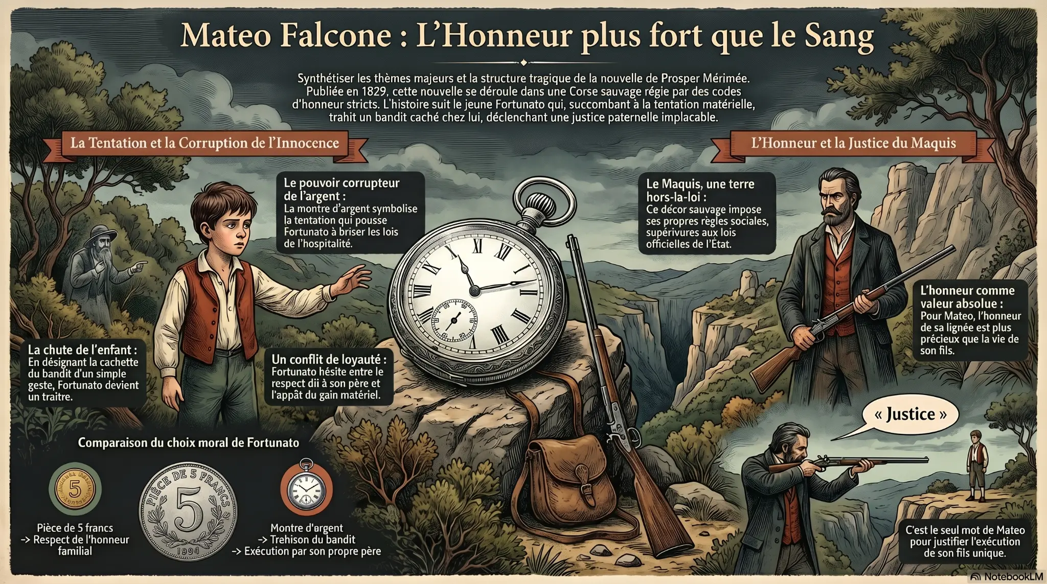 Infographie : Mateo Falcone — L'Honneur plus fort que le Sang